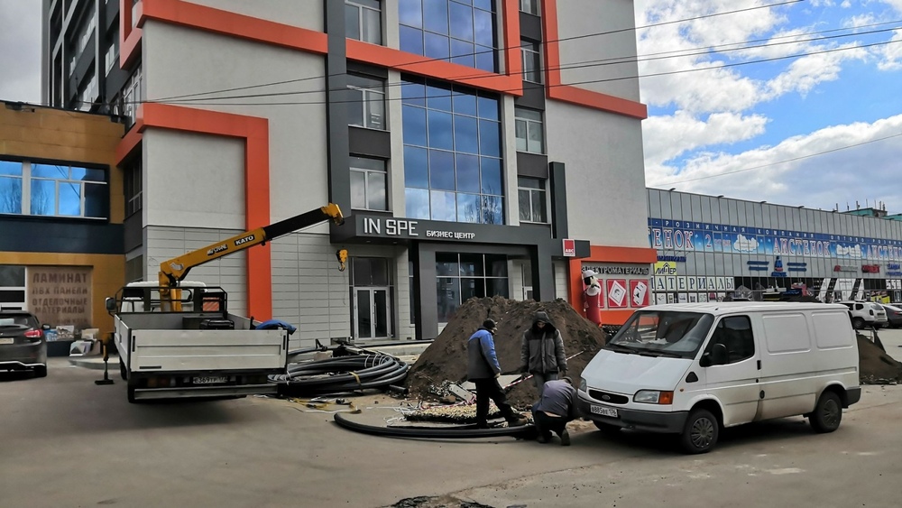 Подключение к водопроводу бизнес-центра InSpe