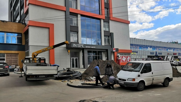 Подключение к водопроводу бизнес-центра InSpe